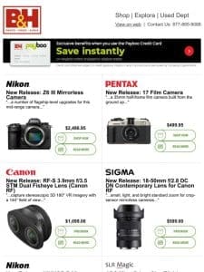 New Gear from Nikon， Canon， Pentax， Sigma， Profoto & More!