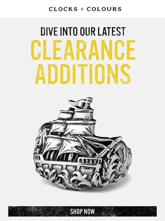 New Items Added to Clearance