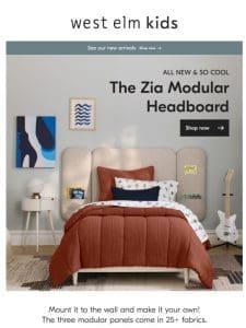 New! Meet the Zia Modular Headboard