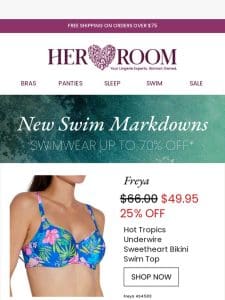 New Swim Markdowns! Up to 70% Off!