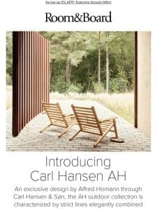 New! The Carl Hansen AH outdoor collection