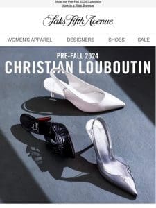 New from Christian Louboutin: office-siren slingbacks & heeled mules