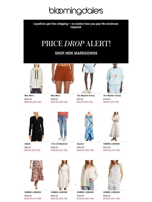 New markdowns to shop now