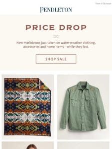 New markdowns， while they last