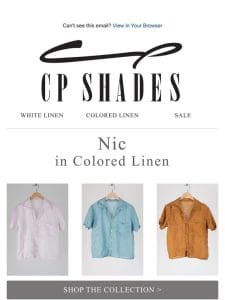 Nic in Colored Linen