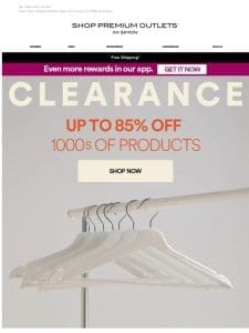 Now THIS is a sale! Up to 85% off