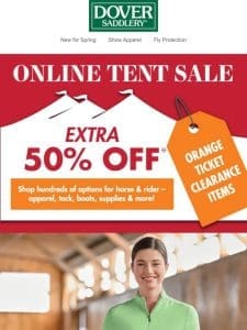 Online Tent Sale: Extra 50% OFF