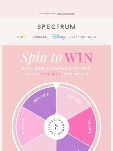 Oops， let’s try this again…WIN up to 20% OFF ?