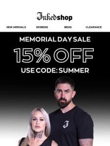 Open for 15% Off!