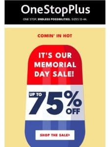 Open for up to 75% off ??