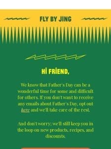 Opt out of Father’s Day?