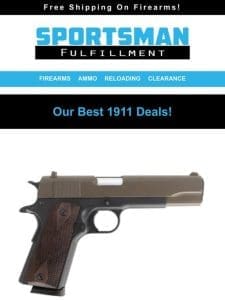 Our Best 1911 Deals Starting At $329.99! We Stock Harvest Right!