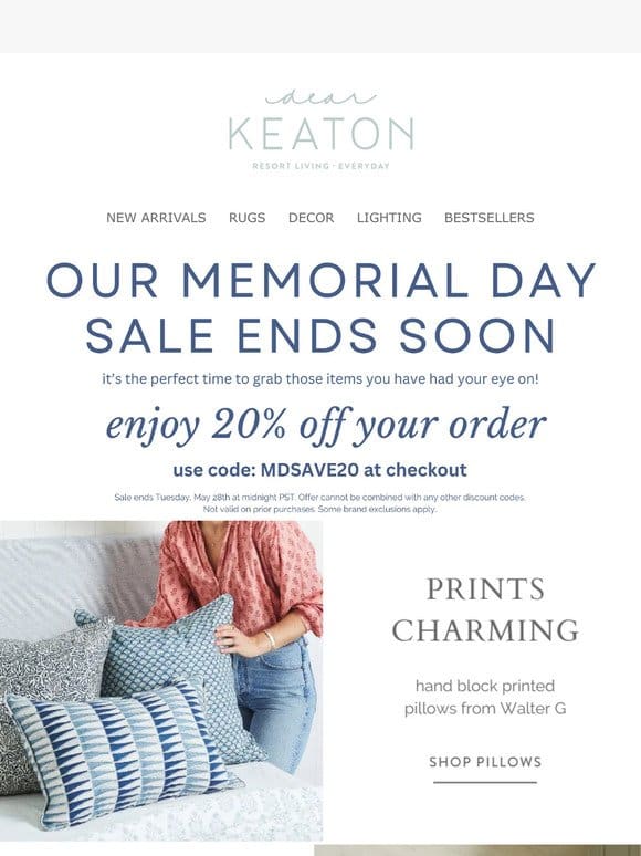 Our Memorial Day Sale Ends Soon!