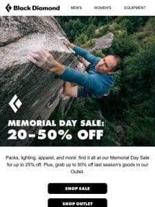 Our Memorial Day Sale Starts NOW