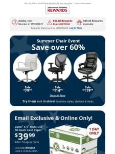 Our Summer Chair Event is ON. Save over 60% on select chairs today!