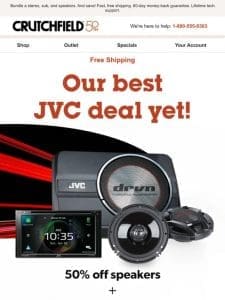 Our best JVC car audio deal yet!