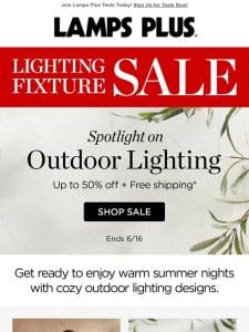 Outdoor Lights on Sale! Illuminate Your Summer Nights