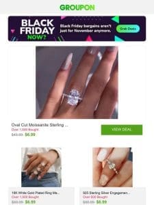 Oval Cut Moissanite Sterling Silver Ring and More