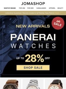 PANERAI SALE + NEW ARRIVALS ⚫ FOR YOU