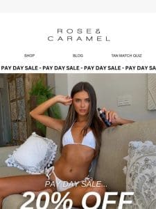 PAYDAY: 20% OFF…everything