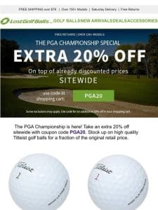PGA Championship Extra 20% Off Sale ?