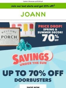 PRICE DROP   Spring & Summer decor 70% off!