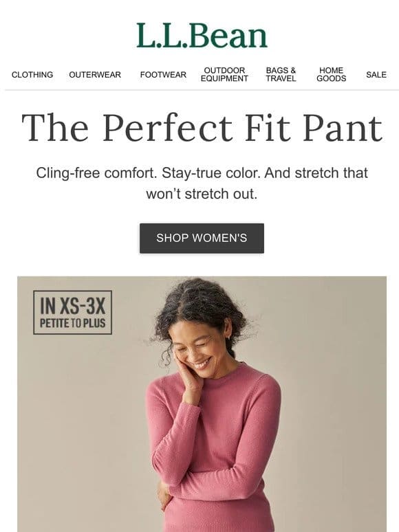 Perfect Fit Pants With Just-Right Stretch