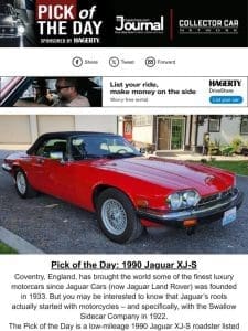 Pick of the Day: 1990 Jaguar XJ-S