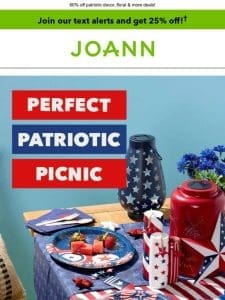 Plan a Patriotic Picnic Starting at $2.39!