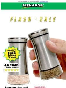 Premium Salt and Pepper Shakers ONLY $3.99 After Rebate*!