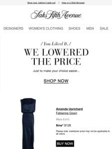 Price Drop Alert! Buy your Amanda Uprichard gown & more now…