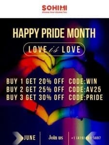 Pride Month Offer-Buy More Save More， go ahead?❤️‍