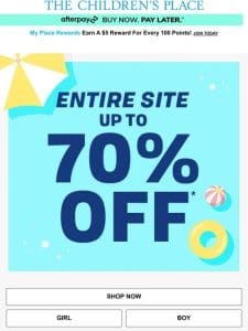 Psst! The WHOLE Site is Up to 70% OFF!