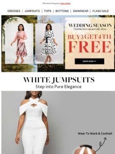 Pure Elegance: White Jumpsuits ?