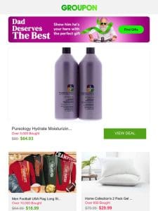 Pureology Hydrate Moisturizing Shampoo and or Conditioner (Liter 33.8oz or 9oz) and More