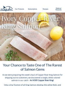 Put your name in the hat for the Rarest Salmon Treat!