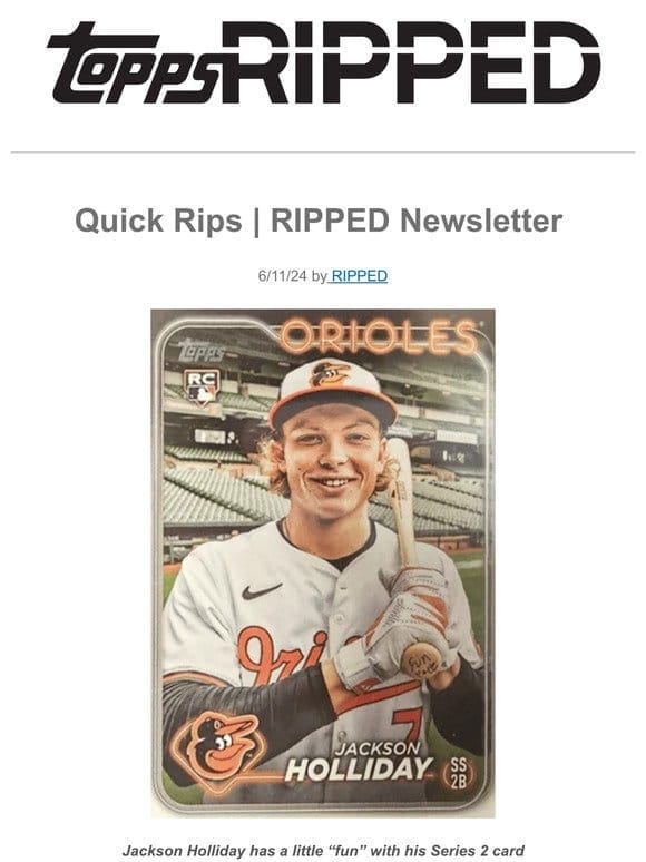 Quick Rips | RIPPED Newsletter