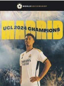 REAL MADRID – UCL 2024 Champions! Official Winner’s Gear Available Now!
