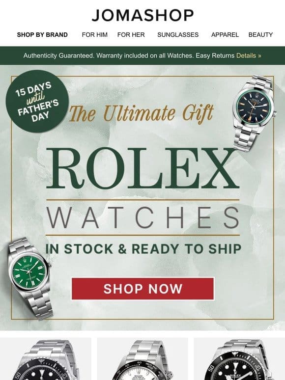 ? ROLEX: Make His Day!