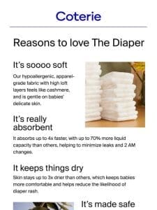 Reasons to love The Diaper