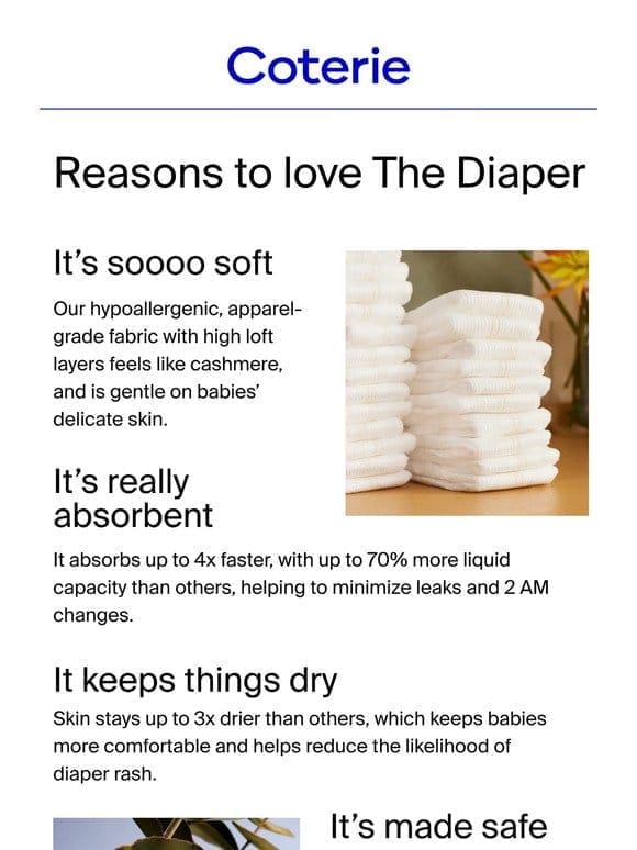 Reasons to love The Diaper