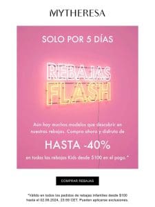 Rebajas Flash Kids: hasta -40%， solo 5 días