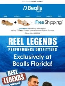 Reel Legends Week Styles starting at 9.99!