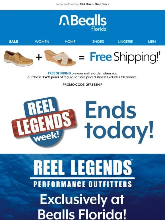 Reel Legends Week ends today! Catch these deals before they’re gone