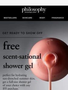 Reminder: Free Shower Gel of Your Choice is Happening Now!