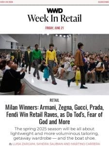 Retail Winners at Milan Men’s Fashion Week