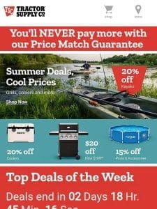 Ride the Weekend Heat Wave with these Summer Deals ??