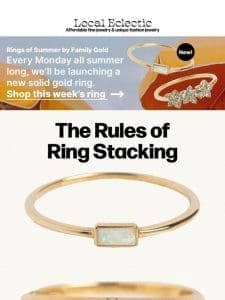 Ring stacking rules