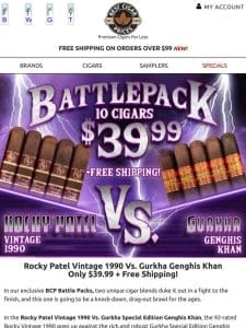 Rocky Patel Vintage 1990 Vs. Gurkha Genghis Khan Only $39.99 + Free Shipping