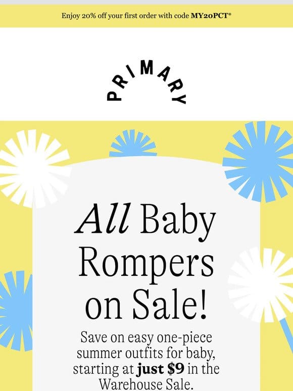 Rompers From $9!